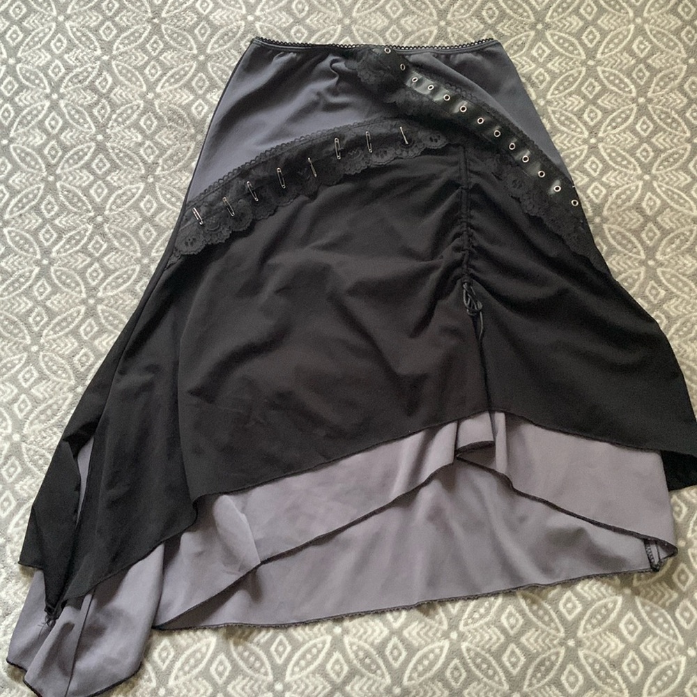morbid threads asymmetrical skirt